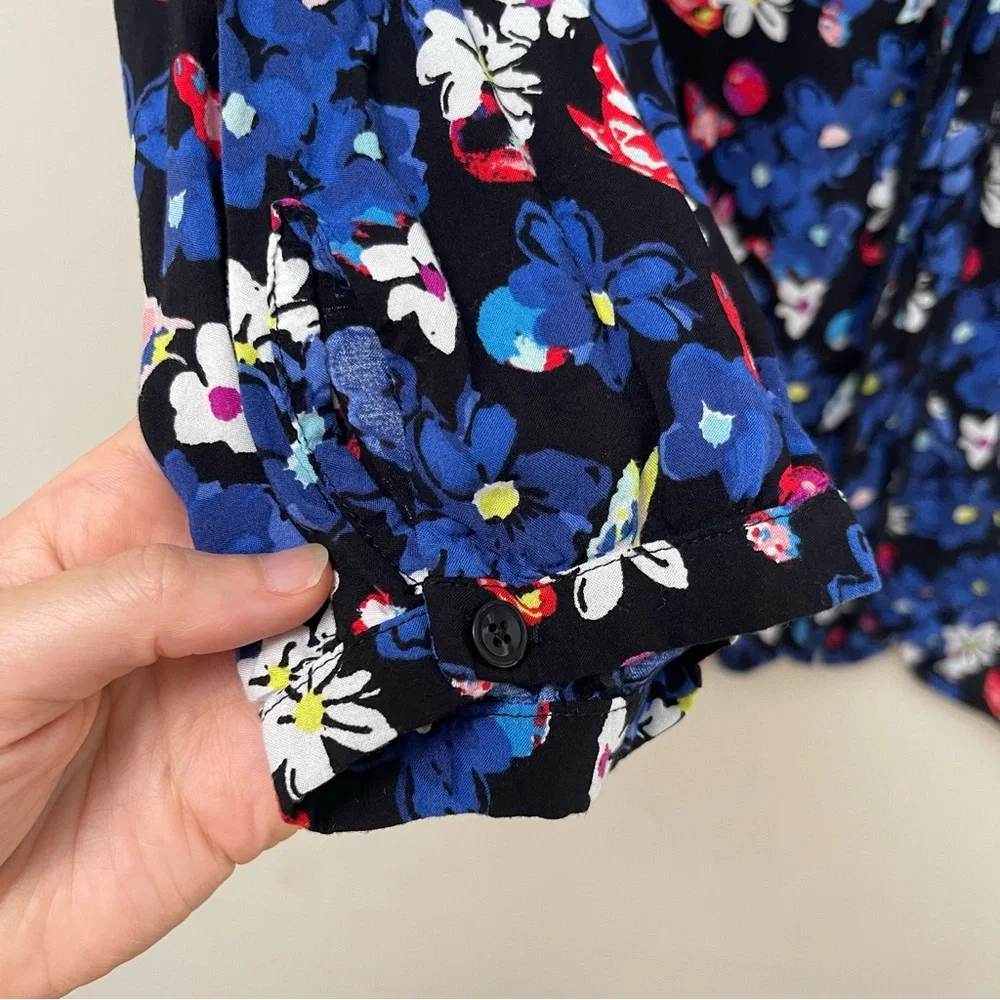 Talbots Petite Floral Long Sleeve Top - Picture 5 of 10